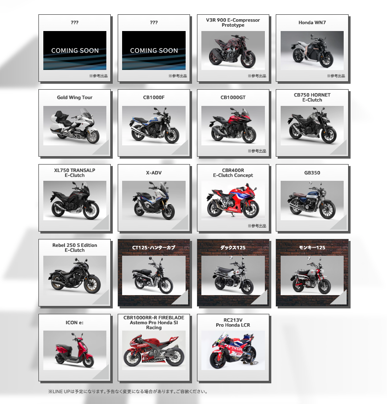 車展預告網站中,也出現兩個空缺,疑似為CB500 SuperFour與CBR500 Four